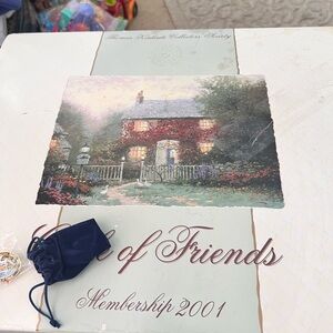 THOMAS KINKADE "PYE CORNER COTTAGE" LITHOGRAPH WITH C.O.A. New In Box With Pin
